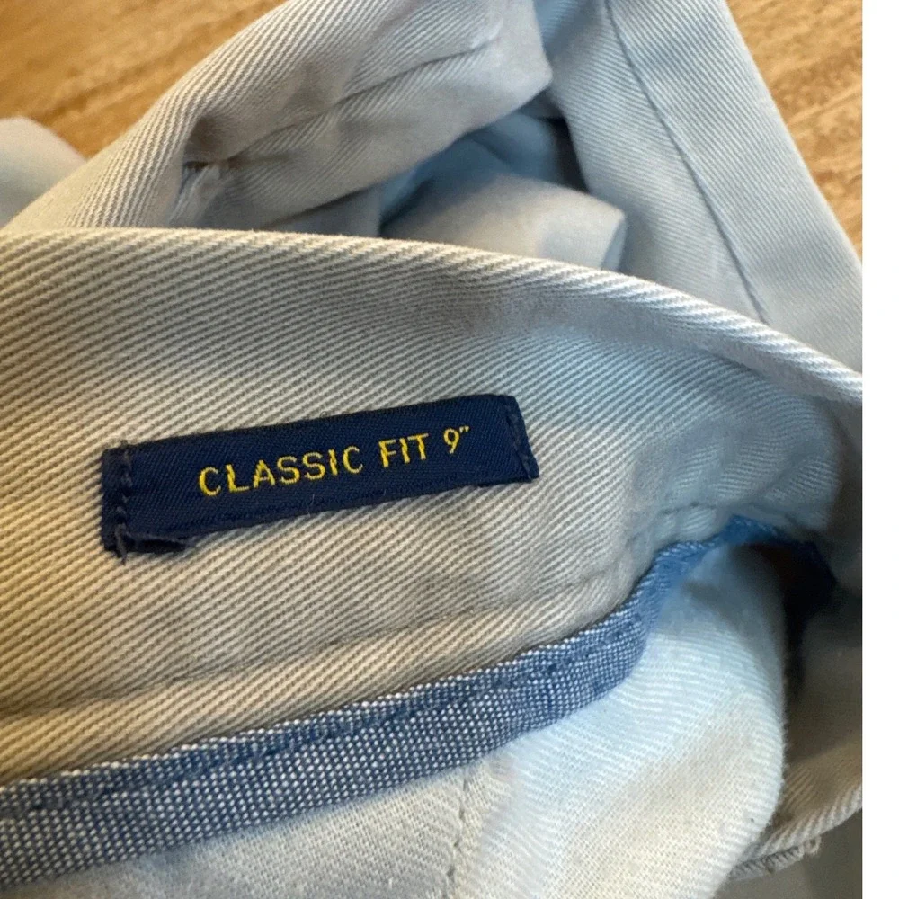 Polo Ralph Lauren Mens Classic Fit 9 Inch Chino Shorts Tan Khaki Cotton Size 42